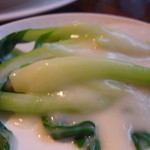 青梗菜のホワイトソース煮