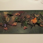 フィオッキ - 活どじょうの白ワイン蒸し　胡桃、ポルチーニ茸、カカオ、リクイリーツィア