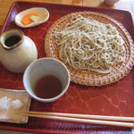 そば家　和味 - 薄っすらと鶯色の･･せいろ