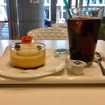 カフェ・ディ・フェスタ - アイスコーヒー、カボチャプリン 2016/10/24