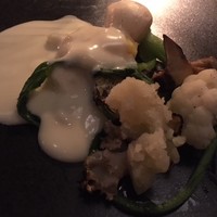 THE KAWABUN NAGOYA - 2nd Appetizer：旬の焼野菜とクレマ・フォンドゥータ　チーズが旨いのはもちろん、その濃厚さに野菜たちの旨みが負けていないことに驚くっ！！　2017/11/26