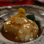 味吉兆 - 伊勢海老と汲み上げ湯葉羹ジュレがけアップ
