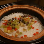 味吉兆 - 栗、むかご、人参、ビタミン大根の炊き込み御飯
