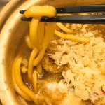 サガミ - 煮込み用の固いうどん♪