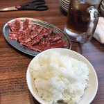 精肉問屋直営焼肉店 やきにくの蔵 - ハラミ、白ごはん