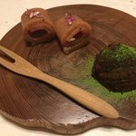 鰻はし本 - 柿羊羹と栗渋皮煮