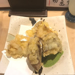 割烹くずし 徳多和良 - 2017年9月 しいたけ天ぷら 税込み324円