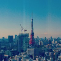 オールデイダイニング ハーモニー - 東京タワーと富士山。