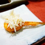 串かつ あーぼん - 里芋の蟹と柚味噌