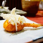 里芋の蟹と柚味噌