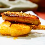 串かつ あーぼん - 茄子とフォアグラ