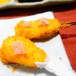 串かつ あーぼん - 蟹爪と牡蠣