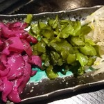 酒場の銀次郎 - おしんこ盛り 380円