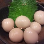 Sakagura Washin - うずらの卵　にんにく醤油付け