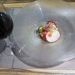 Le vrai - 前菜(かぶのブランマンジェ　サラダ仕立て)