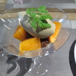 Le vrai - 柿のコンポートとほうじ茶ソルベ