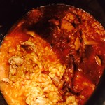 Spanish bone-in rabbit thigh and porcini mushrooms arroz merosso (2-3 servings)