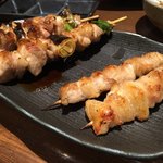 Yakitori Shuuto - 手前から、ぼんじり＆ねぎま