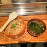 Rokusui An - 牡蠣飯と吸い物