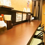 辛いラーメン14 - 店内（カウンター席）