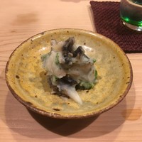 うを徳 - トコブシとユリ根の和え物