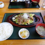道の駅いまべつ　半島ぷらざアスクル　レストラン - 焼肉定食