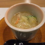 Jimifuumi Azuki - 本日の茶碗蒸し(蟹とアボカド)
