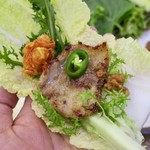 Homeplus - 「サムギョプサ厶パプ(삼겹쌈밥)」(7000ウォン)