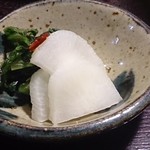もっこす - カブの漬け物と高菜