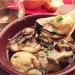 Oyster and mushroom Ajillo (with baguette)