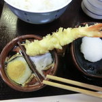 つな八 - エビを塩で