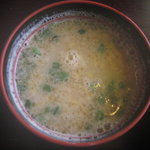 麦の宿 - これラーメンのスープですよね。