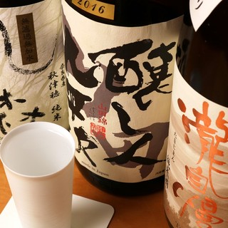 A marriage of local sake and food.