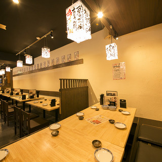 ◇40 seats in total ◇ Right next to the station! There are many semi-private rooms, sunken kotatsu seats, and table seats!
