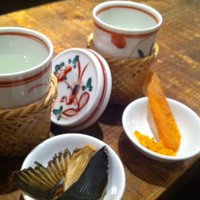 魚酒シリーズ≪河豚ひれ酒＆自家製唐墨酒≫　冬季限定