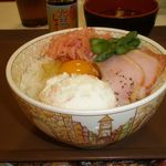 Sukiya - たまかけベーコンアスパラ朝食