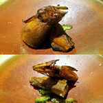 Raofu Tsui - 鮎の燻製 強いスモーク感と絶品過ぎる味付けのおつきだし。