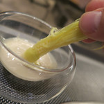 あもん ヨコ - いろいろ野菜のバーニャカウダ喰らう