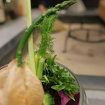 あもん ヨコ - いろいろ野菜のバーニャカウダ　ズームアップ