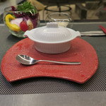 あもん ヨコ - フォアグラ入り茶碗蒸し