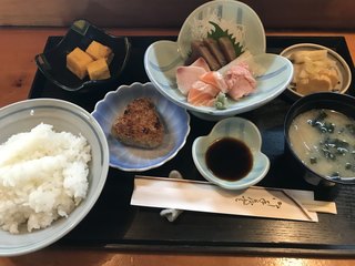 Taruhei - 刺身定食、なんと税込ワンコイン。