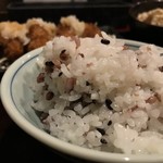 チカノミ - おかわりできる白米 or 五穀米 が選べます。