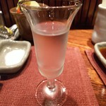 串かつ あーぼん - 食前酒のすだち酒