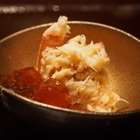 棗 別邸 - 毛蟹味噌和え