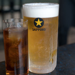 焼肉道場 ローヤル 養老本店 - 2017.11 サッポロ生ビール大（600円）