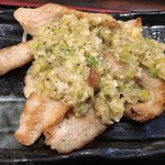 福の花 - 豚トロ焼きネギ塩タレ