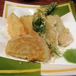 分上野藪 かねこ - 季節野菜の天ぷら