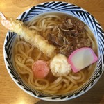 Uesuto - 肉えび天のパワフル福来るうどん680円