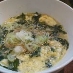 肉料理 大森 - ワカ卵スープ