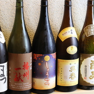 関西の地酒７種＋「隠しネタ」あり充実の日本酒